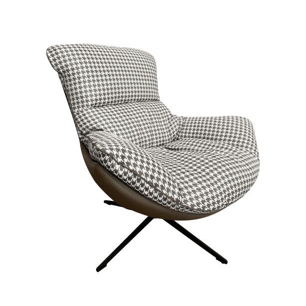 Space|Craft design furniture &amp; living ARMCHAIR รุ่นDY-0058-1(น้ำตาลสก็อต)