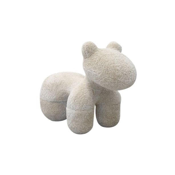 Space|Craft design furniture &amp; living DECORATION รุ่นหมาใหญ่ขนครีม DC (L) 70x50x(50นั่ง)80cm.