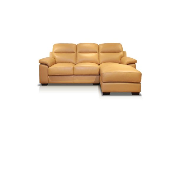 Space|Craft design furniture &amp; living โซฟา รุ่น ANGEL หนังแท้ผิวสัมผัส (L-shape 3 seaters)