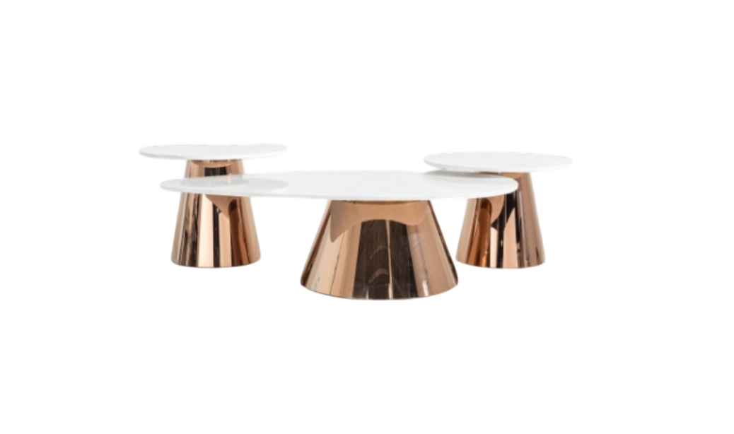 Space|Craft design furniture &amp; living COFFEE TABLE รุ่น T211(Rose gold)