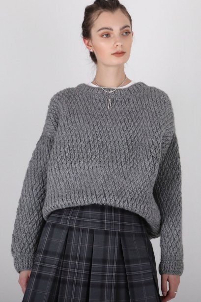 CAINY TEXTURED KNITTED JUMPER