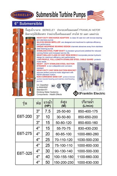 BERKELEY SUBMERSIBLE PUMP
