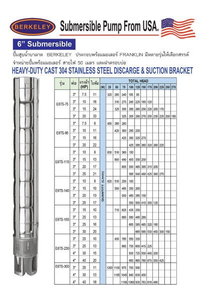 BERKELEY SUBMERSIBLE PUMP