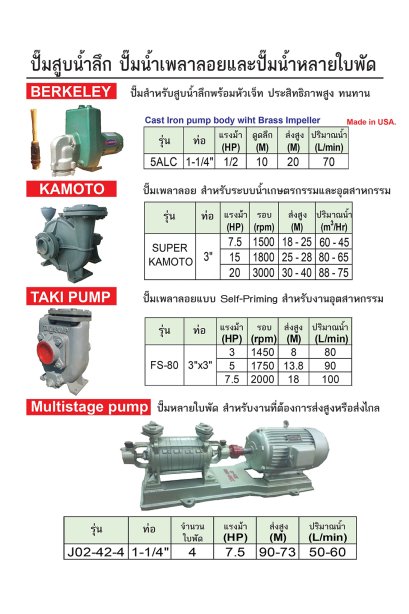 BERKELEY SUBMERSIBLE PUMP