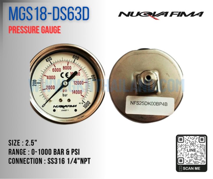 Nuova Fima Pressure Gauge