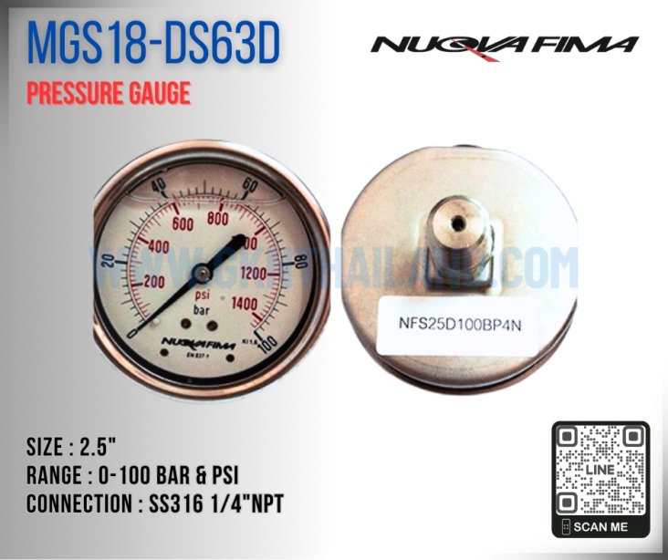 Nuova Fima Pressure Gauge