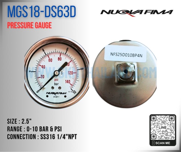 Nuova Fima Pressure Gauge