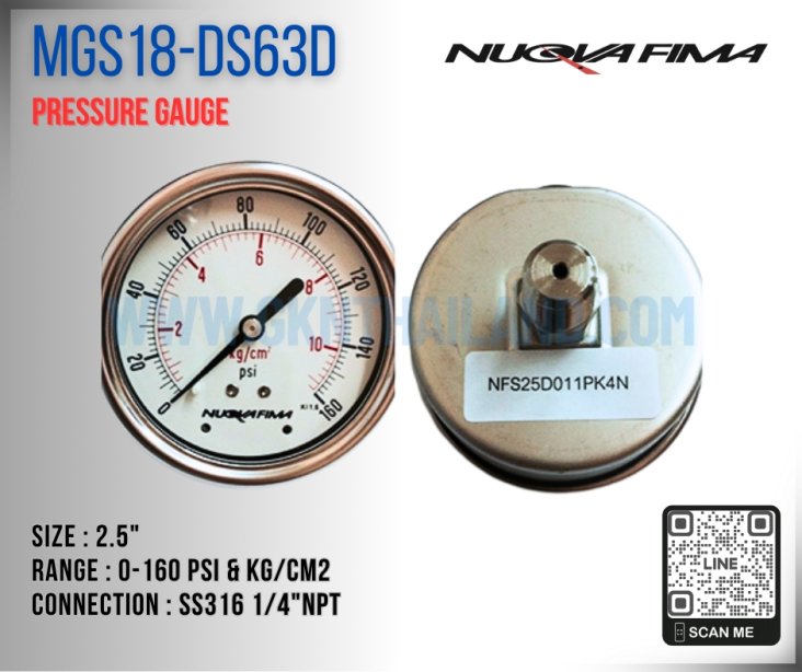 Nuova Fima Pressure Gauge