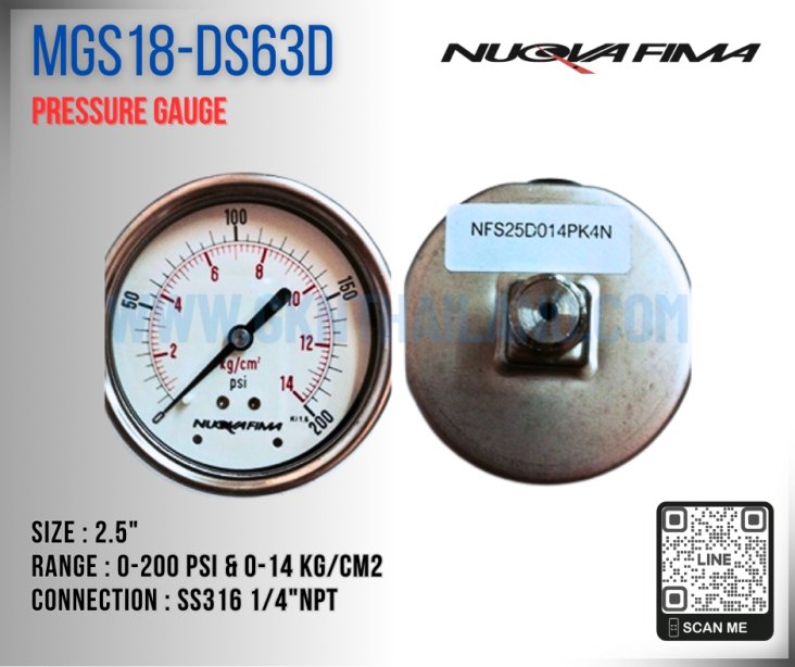 Nuova Fima Pressure Gauge