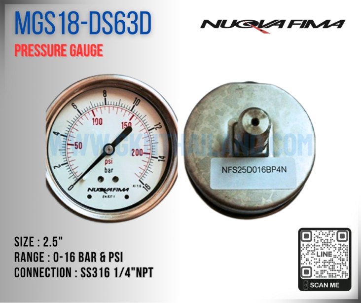 Nuova Fima Pressure Gauge