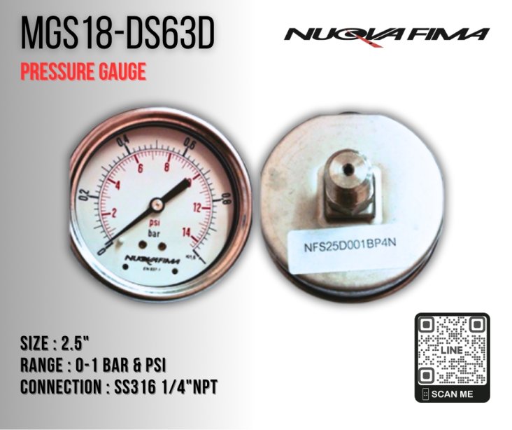 Nuova Fima Pressure Gauge