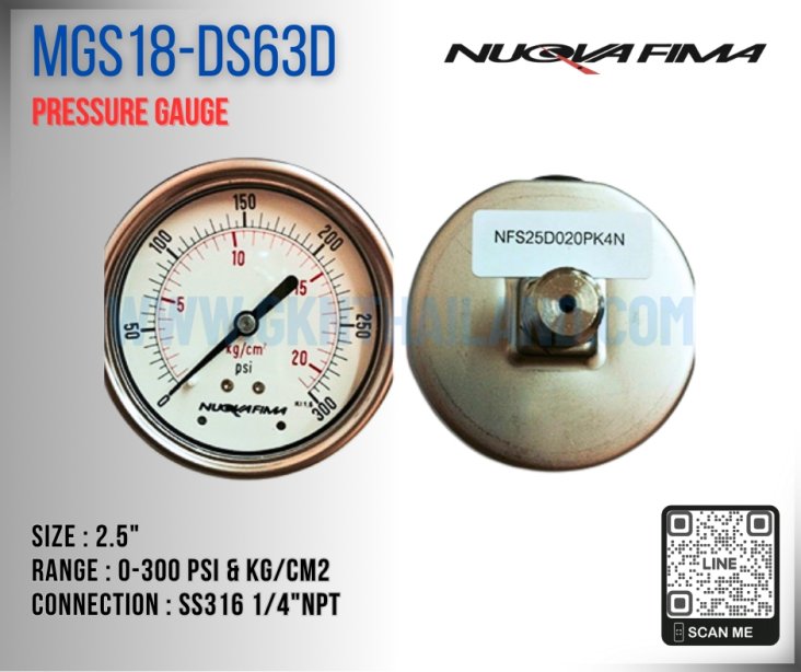 Nuova Fima Pressure Gauge