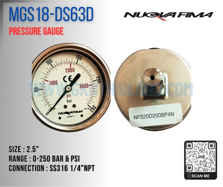 Nuova Fima Pressure Gauge