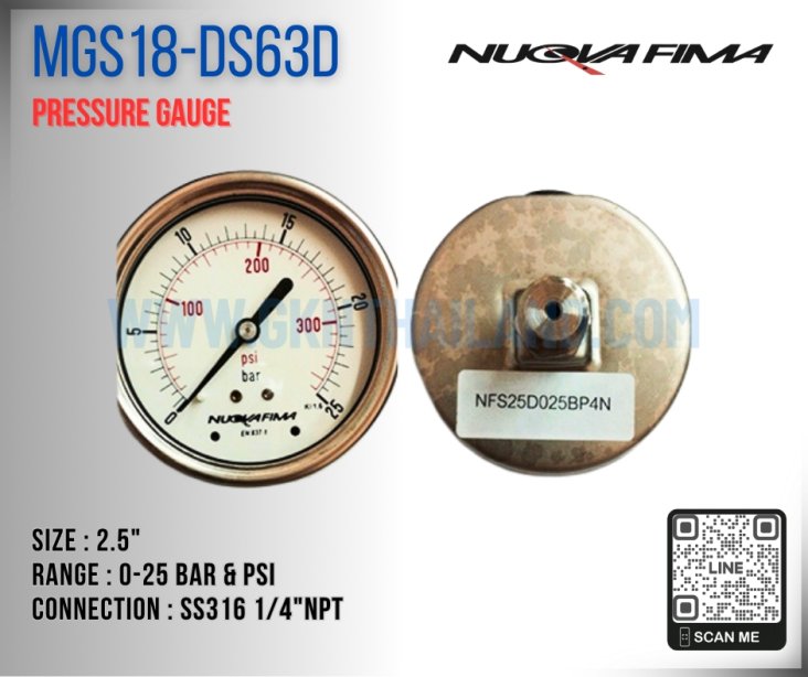 Nuova Fima Pressure Gauge