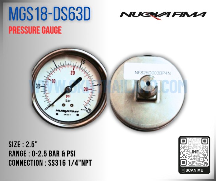 Nuova Fima Pressure Gauge