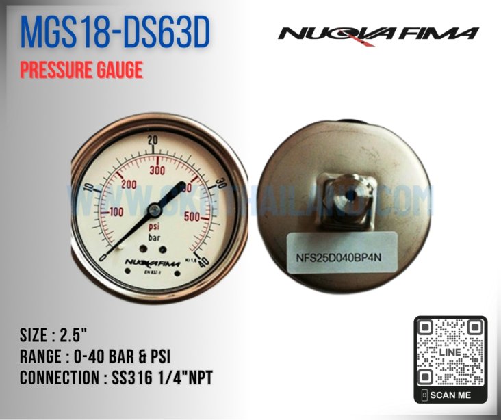 Nuova Fima Pressure Gauge