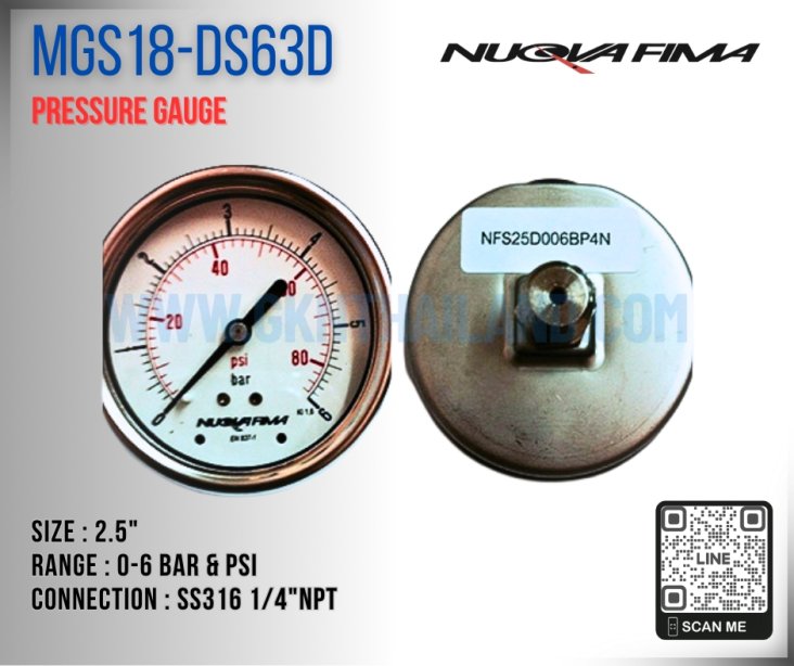 Nuova Fima Pressure Gauge