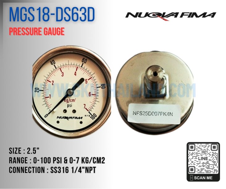 Nuova Fima Pressure Gauge