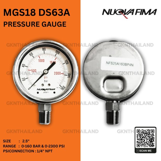 Nuova Fima Pressure Gauge