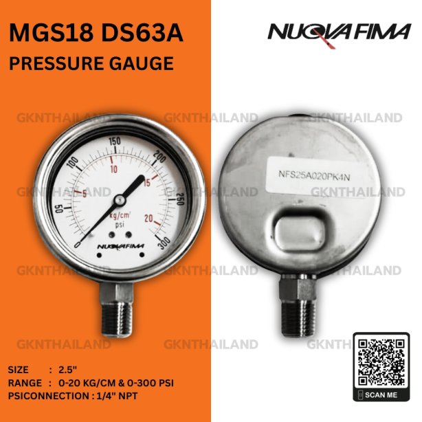Nuova Fima Pressure Gauge