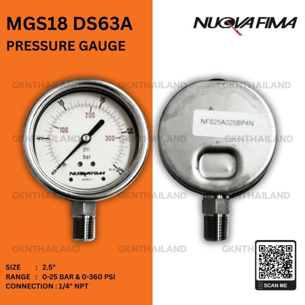 Nuova Fima Pressure Gauge