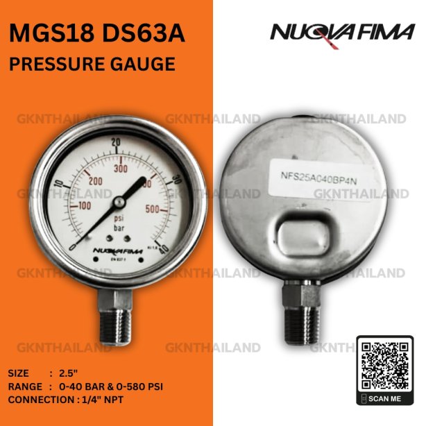 Nuova Fima Pressure Gauge