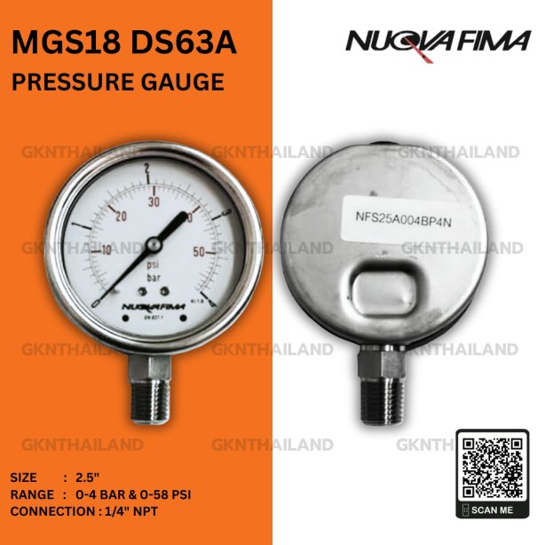 Nuova Fima Pressure Gauge