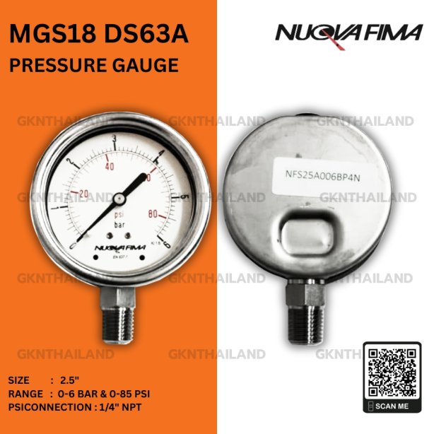 Nuova Fima Pressure Gauge