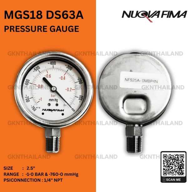 Nuova Fima Vacuum Gauge