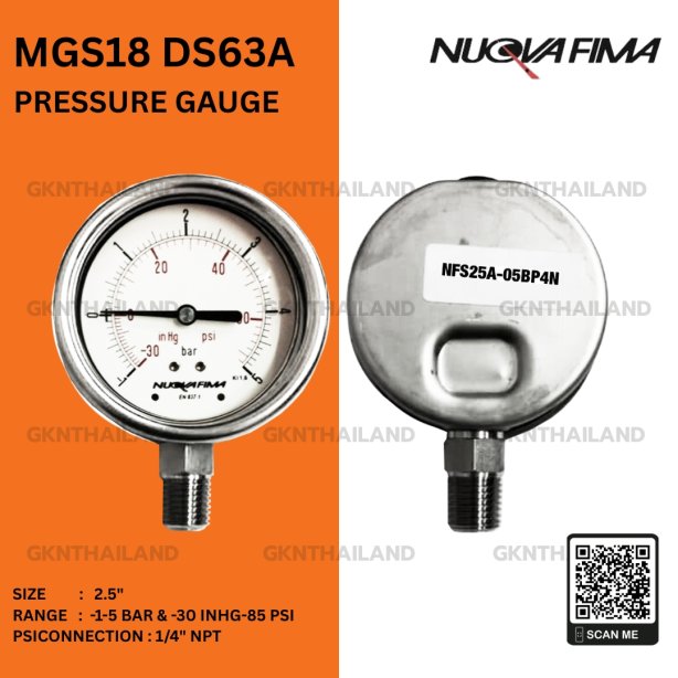 Nuova Fima Compound Gauge