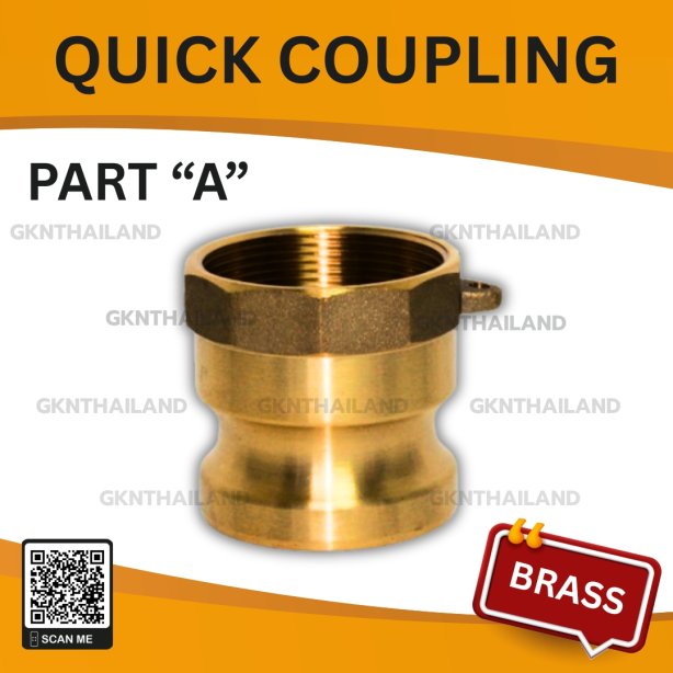 BRASS QUICK COUPLING PART "A" SIZE : 5"BSPT, NPT