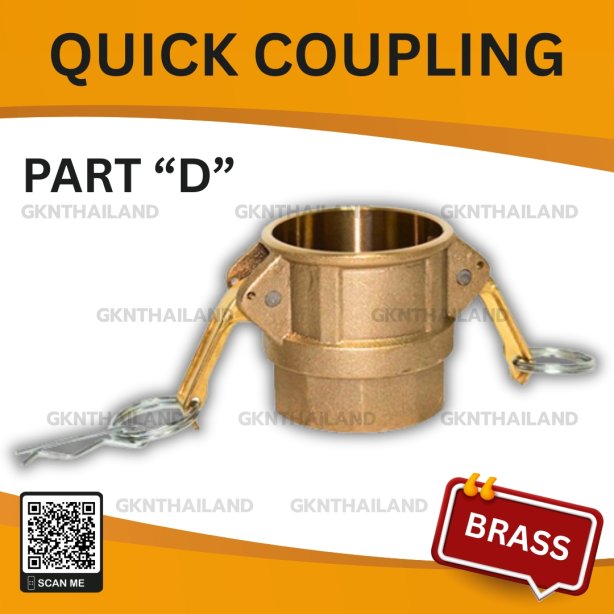 BRASS QUICK COUPLING PART "D" SIZE : 4"BSPT, NPT