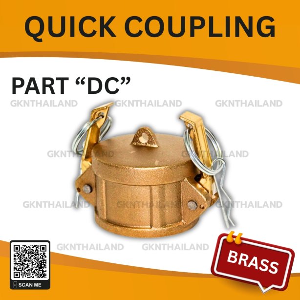 BRASS QUICK COUPLING PART "DC" SIZE : 5"