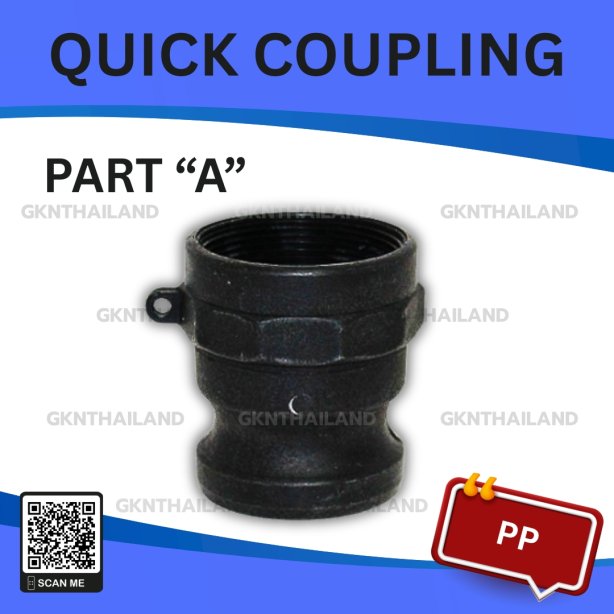 PP QUICK COUPLING PART "A" SIZE : 3"(BSPT)