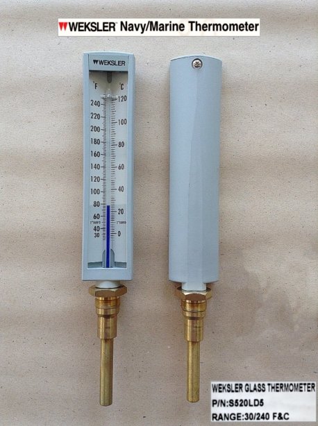 WEKSLER THERMOMETER MODEL : S520LD5 RANGE : 30-240 F/C