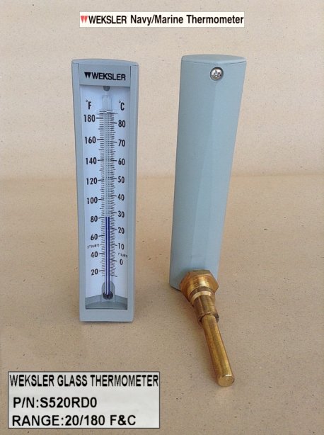 WEKSLER THERMOMETER MODEL : S520RD0 RANGE : 20-180 F/C