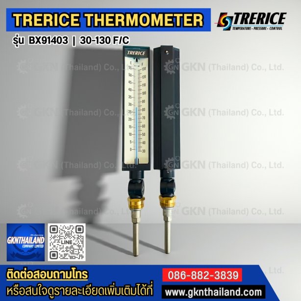 TRERICE ADJUSTABLE ANGLE THERMOMETER BX91403-43 30-130 F/C