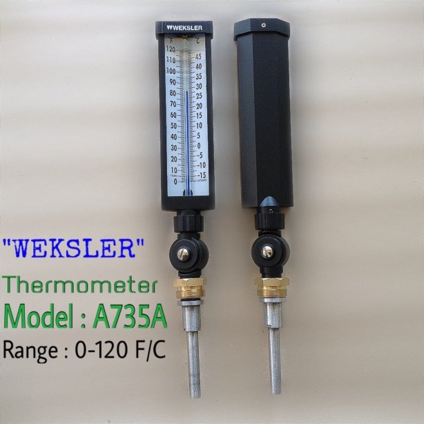 WEKSLER ADJUSTABLE ANGLE THERMOMETER MODEL : A735AD2 RANGE : 0-120 F/C