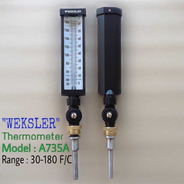 WEKSLER ADJUSTABLE ANGLE THERMOMETER MODEL : A735AD4 RANGE : 30-180 F/C