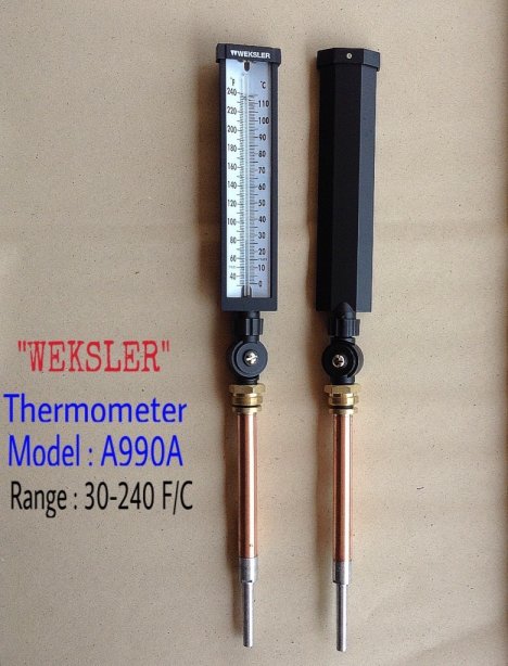 "WEKSLER" ADJUSTABLE ANGLE THERMOMETER MODEL : A990AD5 30-240 F&C