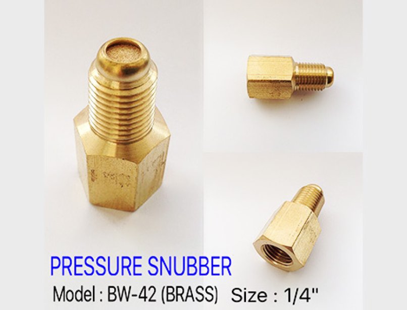 BRASS PRESSURE SNUBBER 1/4"