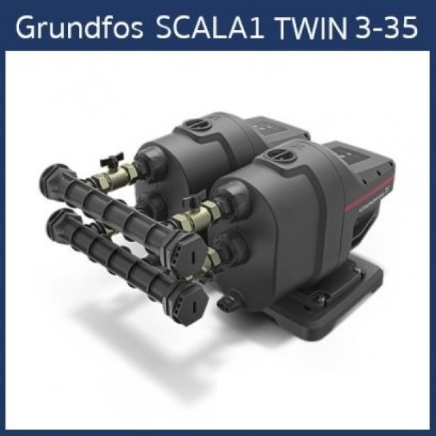 Grundfos SCALA1 TWIN 3-35 (รวมอุปกรณ์เสริมชุด TWIN แล้ว)