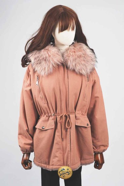 เช่าเสื้อกันหนาว รุ่น Blushing Bride Fur Hooded Down Jacket  0911GCL626FAOR4XL1