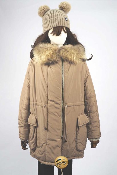 เช่าเสื้อขนเป็ด รุ่น  Catherdral Taupe Padded Overcoat 0912GDS644FACR3XL1