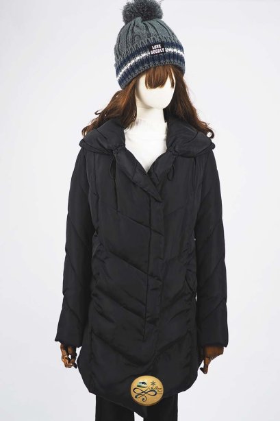 เช่าเสื้อขนเป็ด รุ่น  Obsidian Padded Overcoat   0912GDS659FABKL1