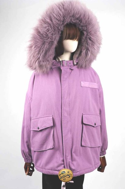 เช่าเสื้อกันหนาว รุ่น Rich Razzleberry Fur Hooded Down Jacket 0911GCL625FAPP7XL1