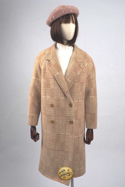 เช่าเสื้อโค้ทผู้หญิง รุ่น Caribou Swing Double Breasted Coat 902GCL283FABRM1