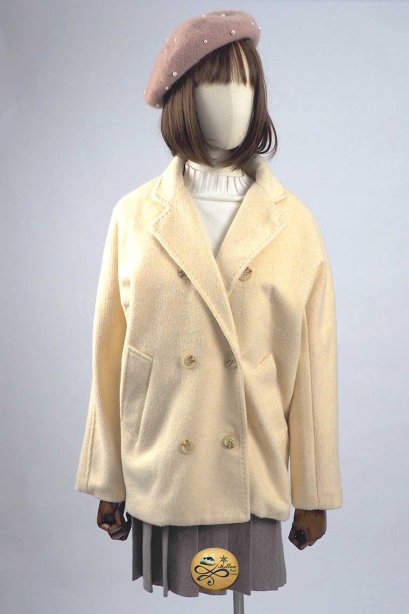 เช่าเสื้อโค้ทผู้หญิง รุ่น  Light Peach Pea Coat 902GCS288FACR2XL1