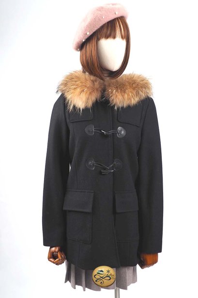 เช่าเสื้อโค้ทผู้หญิง รุ่น  Obsidian Duffle Coat  902GCD142FABKS1