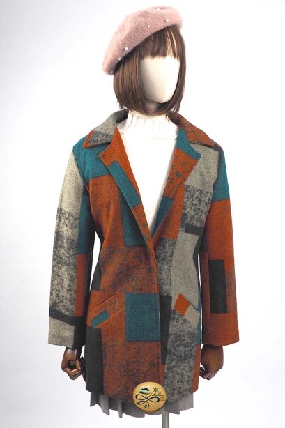 เช่าเสื้อโค้ทผู้หญิง รุ่น Japanese Street Artist Pea Coat  904GCL204FAMXM1